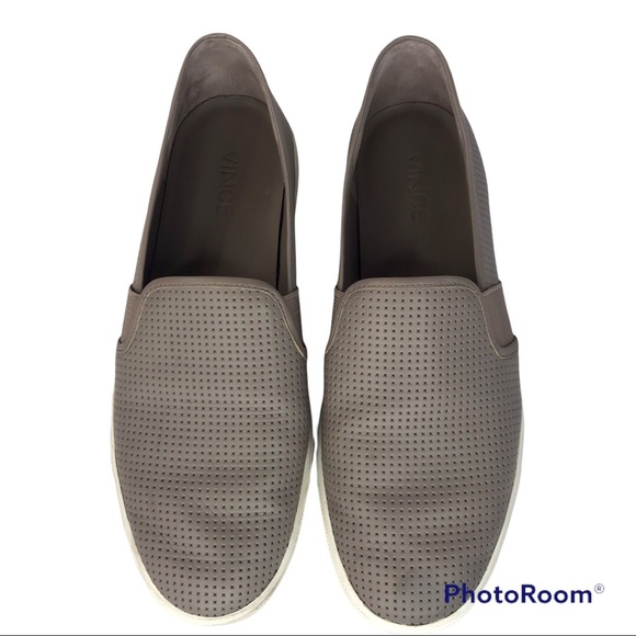 Vince Shoes - Vince Blair Perforated Leather Sneakers Size 9M